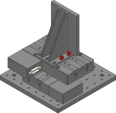 Firmly tighten down all fasteners mounting the angle bracket.