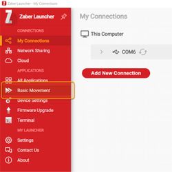 Select the "Basic Movement" tab from the red side bar