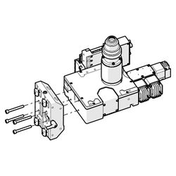 For the MTR300A : Mount the microscope core module onto the MKR Mounting block with the four long M6 screws provided.