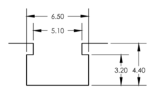 4 mm T-slot dimensions