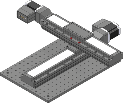 Firmly tighten down all fasteners mounting the Y-axis stage.