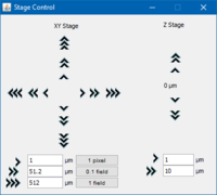 Stage Control interface