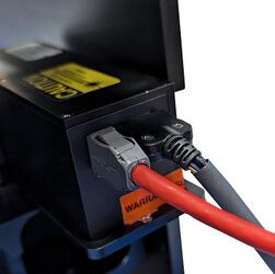 Connect the Black power and IO cable to the autofocus sensor then connect red Ethernet cable to the autofocus sensor and to a free ethernet port on your host system.