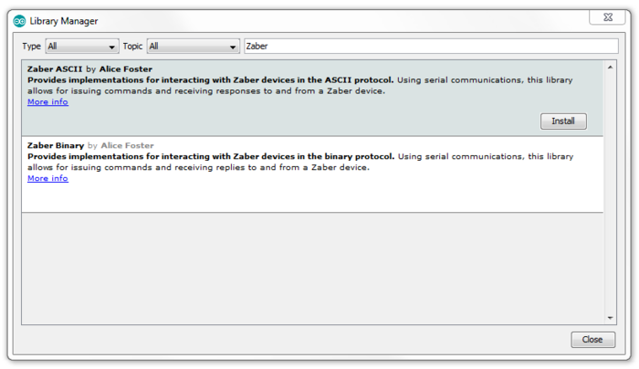 Arduino Library Manager