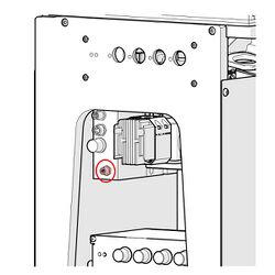 Connect the black M5 IO cable to the IO port on the X-LDA Focus Stage.