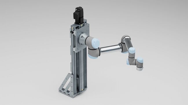 LRU linear stage with a brake mounted vertically