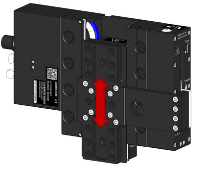 The adjustment screw may begin to unthread when decreasing the force. If the force indicator does not display minimum force, manually cycle the stage through it's travel range to decrease the counterbalance force.