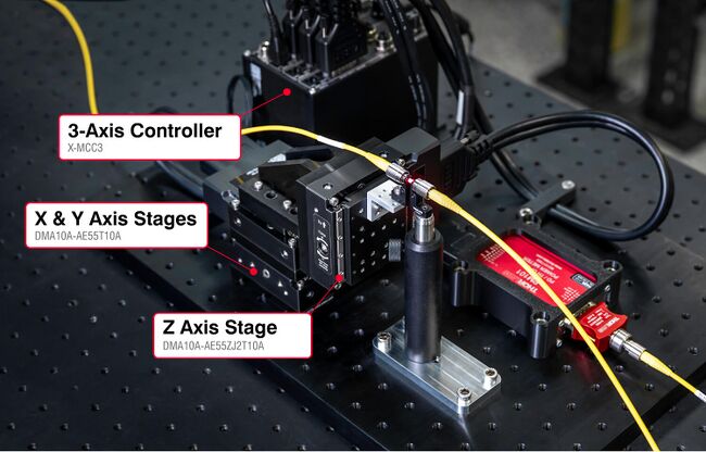 Fiber alignment system motion hardware